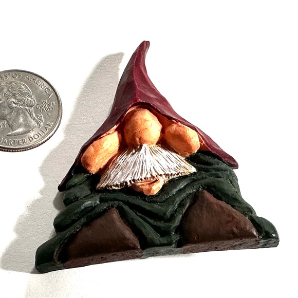 Charming Multicolor Gnome Brooch - Picture 2 of 3